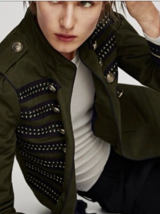 Zara Jackets & Blazers - Zara Military Jacket with Marching Band